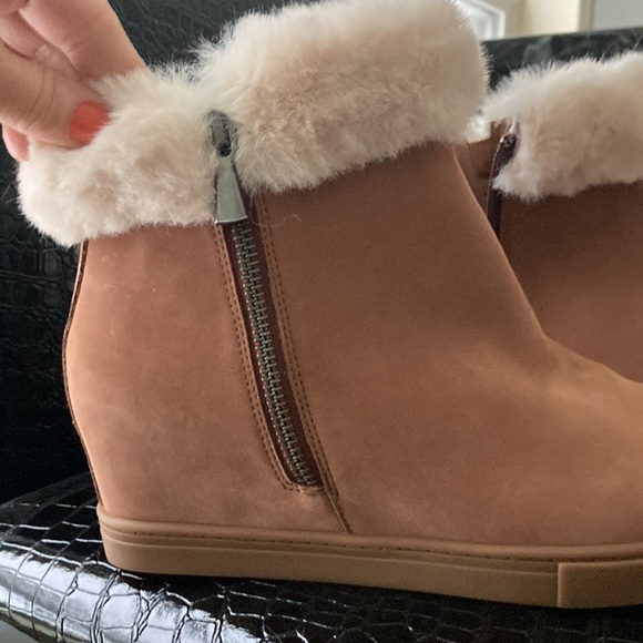 L.Paola suede wedge boots fur trimmed - Picture 16 of 16